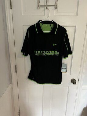Vintage Y2K Nike Total 90 Reversible Jersey (Teamwear) - Black/Neon Green NWT!